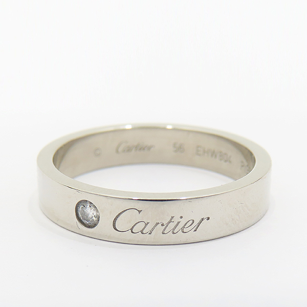 Cartier(��쿡) B4098256 PT950(�÷�Ƽ��) C de Cartier (C �� ��쿡) 1����Ʈ ���̾� 4MM ���� - 16ȣ [��õ��] �̹���3 - ���̺��� �߰���ǰ