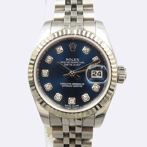 Rolex(�η���) 179174 û�� ���̾� DATEJUST(����Ʈ����Ʈ) 10P ���̾� ��ƿ ������ �����ƽ �ð� [��������] �̹���2 - ���̺��� �߰���ǰ