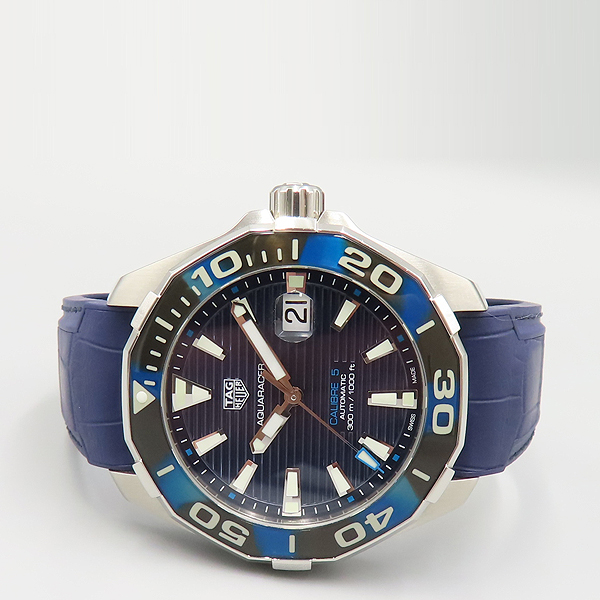 Tag Heuer(�±�ȣ�̾�) WAY201P ����� ����� �����Ʒ��̼� 300M Į���� 5 �����ƽ 43MM ũ��Ŀ���� ���� ��� ���� �ð� + ��ƿ ��� [��ź�Ե���] �̹���2 - ���̺��� �߰���ǰ