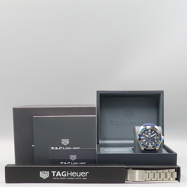 Tag Heuer(�±�ȣ�̾�) WAY201P ����� ����� �����Ʒ��̼� 300M Į���� 5 �����ƽ 43MM ũ��Ŀ���� ���� ��� ���� �ð� + ��ƿ ��� [��ź�Ե���] �̹���7 - ���̺��� �߰���ǰ