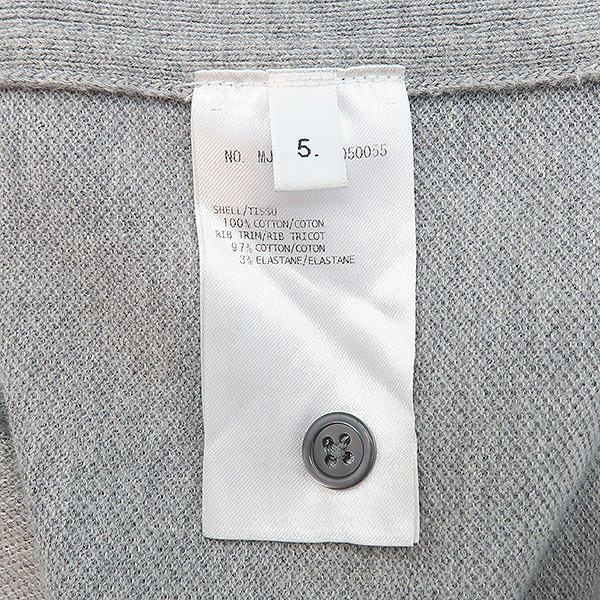 THOM BROWNE(�����) MJP110A �׷��� �÷���ư ���̵� �缱�� ���� ī�� Ƽ - 5������ [��������] �̹���5 - ���̺��� �߰���ǰ