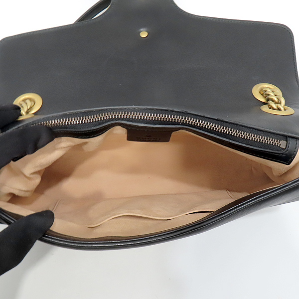 Gucci(����) 443496 ���� ��Ʋ�� ���� �̵�� M ������ ����� ��Ʈ��Ƽġ GG Marmont ����Ʈ ü�� �÷� ����� [��õ��] �̹���6 - ���̺��� �߰���ǰ