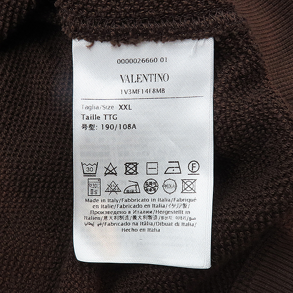 VALENTINO(�߷�Ƽ��) ���� �÷�  VLTN �ڼ� �ΰ� �ĵ� Ƽ -2XL [��������] �̹���5 - ���̺��� �߰���ǰ