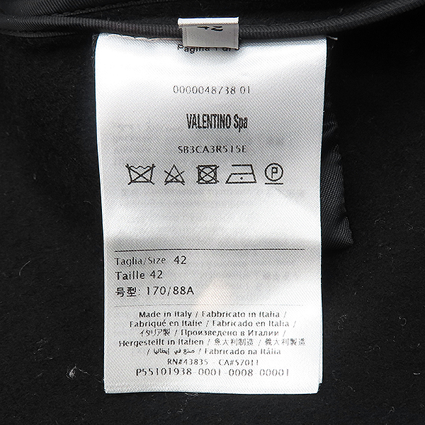 VALENTINO(�߷�Ƽ��) SB3CA3R515E ���� �÷� ������ �� �� ��Ʈ - 42������ [��������] �̹���5 - ���̺��� �߰���ǰ