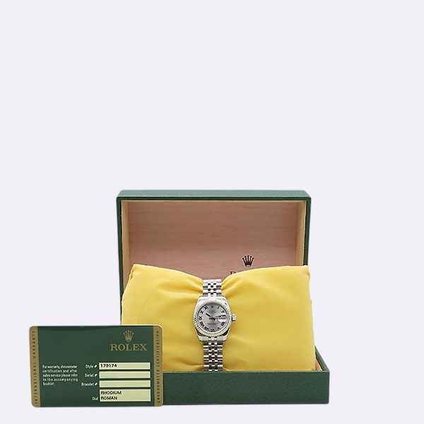 Rolex(�η���) 179174 DATE JUST(����Ʈ ����Ʈ) 26MM �θ� �ε��� ����� �극�̽��� ��ƿ ������ �ð� [�λ꼾�Һ���] �̹���5 - ���̺��� �߰���ǰ