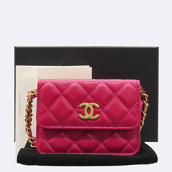 Chanel(����) AP2857 �� ��ũ ĳ��� ��ƽ ��� ��Ż ���� ü�� �̴� ũ�ν��� [��������]