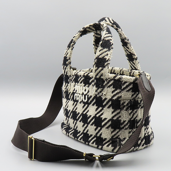 MiuMiu(�̿�̿�) 5BA228 ���� ���̺��� �ڼ� �ΰ� �׸� Ŭ�ν� ��Ʈ�� + �����Ʈ�� [�ϳ��̻���] �̹���4 - ���̺��� �߰���ǰ