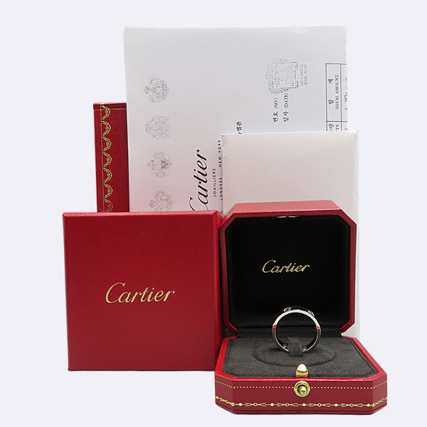 Cartier(��쿡) B4022663 AU750 18K ȭ��Ʈ��� LOVE RING ���긵 5.5MM ���� - 23ȣ [��������] �̹���4 - ���̺��� �߰���ǰ