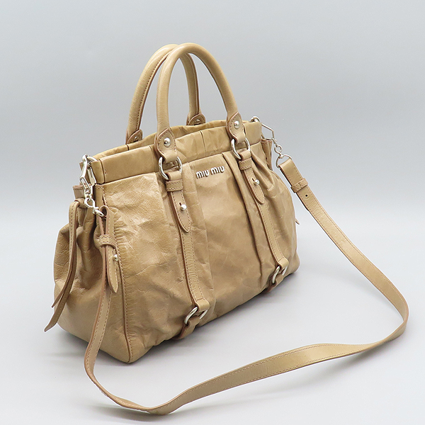 MiuMiu(�̿�̿�) RT0383  ���� �÷� ��Ƽ�� ���� ���� �ΰ� ��� ��ÿ ��Ʈ�� + �����Ʈ�� 2-WAY [���̷Ե���] �̹���4 - ���̺��� �߰���ǰ