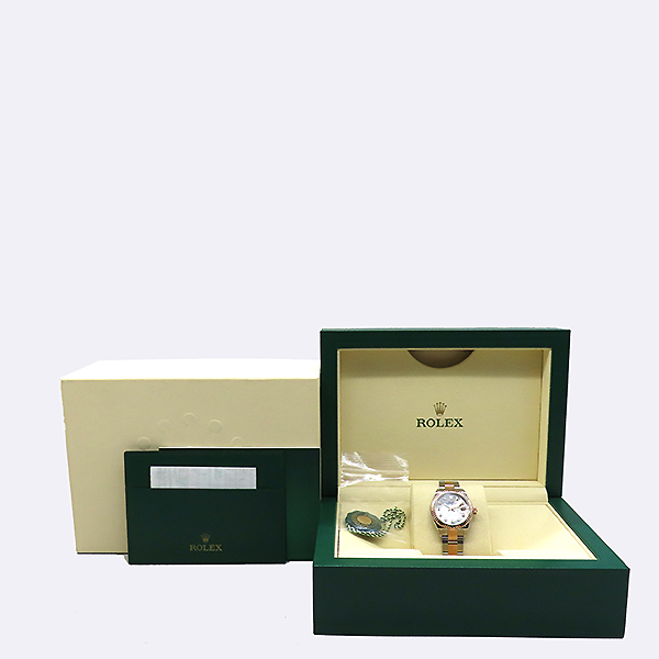 Rolex(�η���) 279171 18K ���������� �ڰ��� DATE JUST(��������Ʈ) 28MM 10����Ʈ ���̾� ���̽��� ��� ������ �ð� [�λ꼾�Һ���] �̹���5 - ���̺��� �߰���ǰ