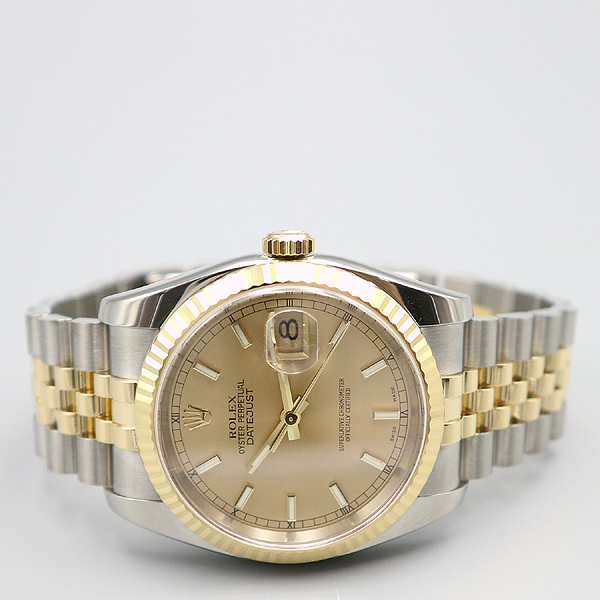 Rolex(�η���) 116233 DATEJUST ����Ʈ����Ʈ 36MM ������ ��� ���̾� �� �ε��� 18K �޺� ����� �극�̽��� ������ �ð� [�뱸��������] �̹���2 - ���̺��� �߰���ǰ