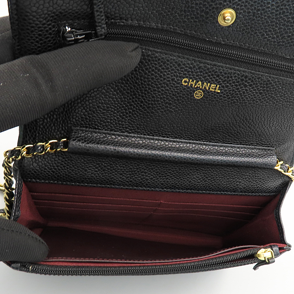 Chanel(����)  A33814 ���� ĳ��Ų Ŭ���� WOC ���� �� ü�� ��Ż ���� �ΰ� ü�� ũ�ν���  [õ�Ƚż�����] �̹���7 - ���̺��� �߰���ǰ