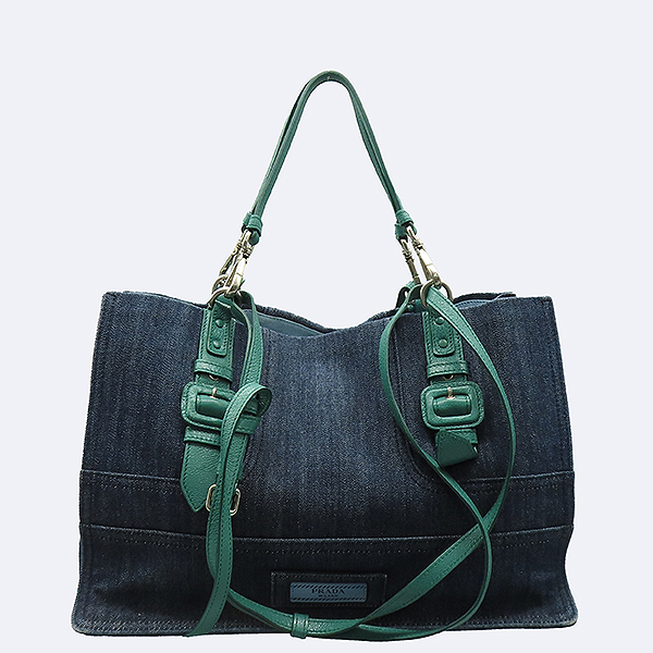 Prada(�����) 1BG122 DENIM + GLACE CALF (���� + �۶� ī��) ��Ƽ�� ������ ����� [��������] �̹���4 - ���̺��� �߰���ǰ