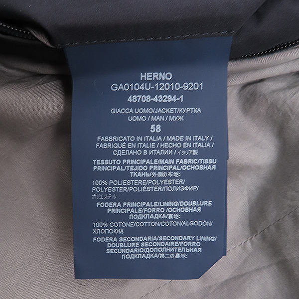 HERNO(������) GA0104U ���̺� �÷� ���Ϸ� ������ ���� + ī�� Ż���� SET - 58������ [��������] �̹���7 - ���̺��� �߰���ǰ