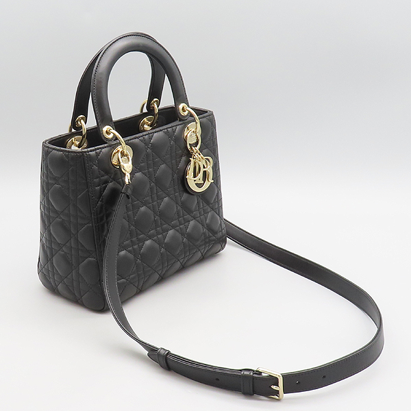Dior(ũ����î���) M0565ONGE M900 ���� ����Ų ��� Lady Dior ���̵� ��� �̵�� ��Ʈ�� + �����Ʈ�� 2-WAY [���̷Ե���] �̹���4 - ���̺��� �߰���ǰ