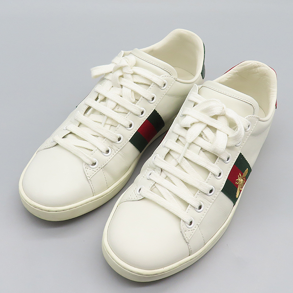 Gucci(����) 431942 ȭ��Ʈ�÷� ���� ACE ���̽� WEB �� �Ｑ �ܹ�(BEE) ��� �ڼ� Ŭ���� �ο�ž ����Ŀ�� - 37��(245MM) [���̷Ե���] �̹���3 - ���̺��� �߰���ǰ