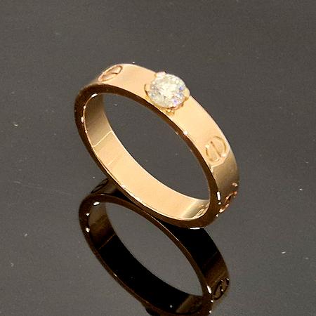 Cartier(��쿡) N4250100 18K ������ �긱����Ʈ �� 0.25CT 1����Ʈ ���̾� �ָ��׾� �̴� ���긵 ����-15ȣ (���ַԵ���) �̹���2 - ���̺��� �߰���ǰ