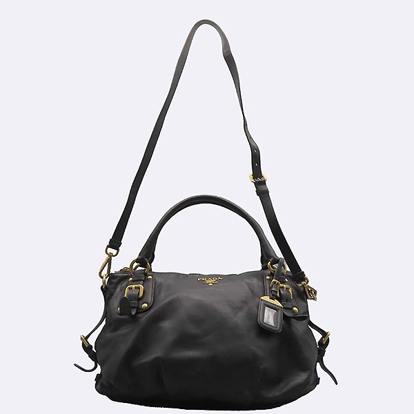 Prada(�����) BR4281 SOFTCALF NERO ����Ʈ ī����Ų ���� ����ΰ� ��Ʈ�� + �����Ʈ�� 2WAY [�ϻ�Ե���] �̹���4 - ���̺��� �߰���ǰ