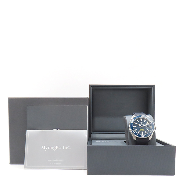 Tag Heuer(�±�ȣ�̾�) WAY201B.FT6150 ���� ���̾� AQUARACER (�����Ʒ��̼�) 43MM ������� �����ƽ ������ �ð� [��õ��] �̹���5 - ���̺��� �߰���ǰ