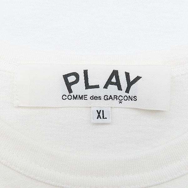 COMME DES GARCONS(�ĵ� ������) AX-T034 ȭ��Ʈ �÷� �ϴ� ��Ʈ �ΰ� ������ ��� ������ ���� Ƽ���� - XL [��������] �̹���4 - ���̺��� �߰���ǰ