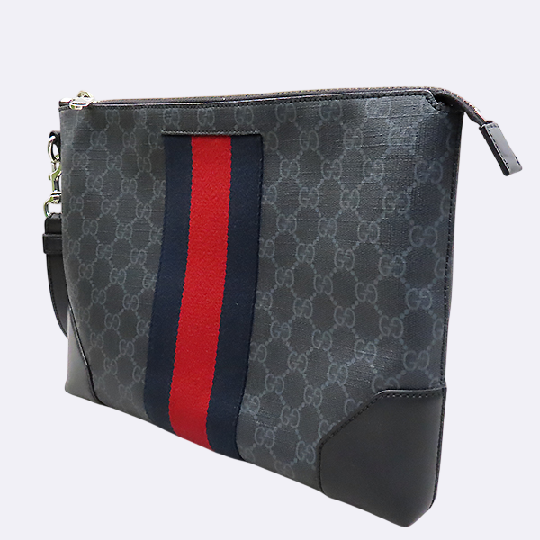 Gucci(����) 523603 GG �ΰ� PVC ���� ���� Ʈ���� ������ �Ｑ Ŭ��ġ + �ո�Ʈ�� [�λ꼾�Һ���] �̹���3 - ���̺��� �߰���ǰ