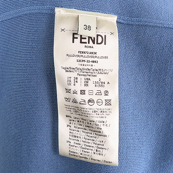 Fendi(���) FZX972 ���� �÷� �� ȥ�� �ΰ� ��ƾ ��Ʈ�� ���̳� Ǯ���� ��Ʈ - 38������ [��������] �̹���6 - ���̺��� �߰���ǰ