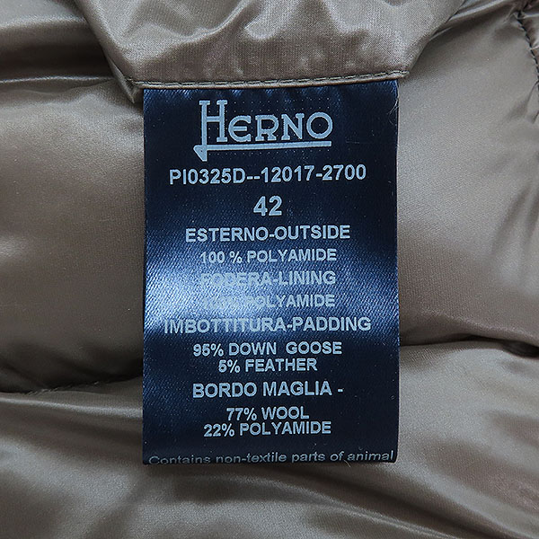 HERNO(������) PI0325D ���� �׷��� �÷� �ƸḮ�� ���� �ٿ� ������ �е� ���� - 42������ [��������] �̹���5 - ���̺��� �߰���ǰ