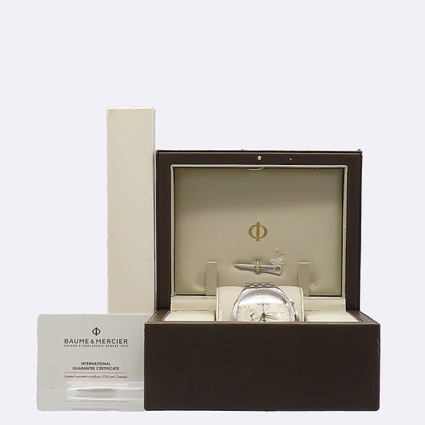 Baume&Mercier(���޸޸��ÿ�) MOA10278 Ŭ������ 43MM ��ƿ ũ�γ� �����ƽ ������ �ð� [��������] �̹���5 - ���̺��� �߰���ǰ