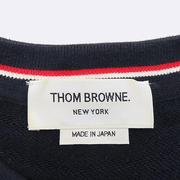 THOM BROWNE(�����) MJT021H ���̺� �÷� ��ư 100% �缱 ���� ������ - 5������ [�ϻ�Ե���] �̹���4 - ���̺��� �߰���ǰ