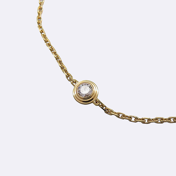 Cartier(��쿡) B6040300 18K(750) ��ũ ��� 1����Ʈ ���̾� �ٹ��� ���� ������ ��쿡 �극�̽��� ���� [��������] �̹���2 - ���̺��� �߰���ǰ