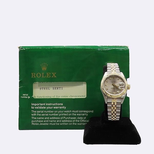 Rolex(�η���) 79173 18K �޺� 10����Ʈ ���̾� ���� DATE JUST(����Ʈ ����Ʈ) ������ �ð� [��������] �̹���6 - ���̺��� �߰���ǰ