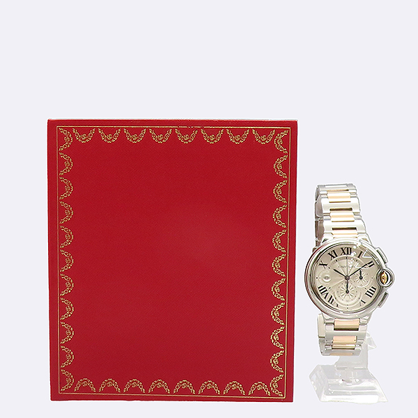 Cartier(��쿡) W6920063 18K ��ũ ��� �޺� �߷պ��� 44MM ũ�γ�׷��� �����ƽ ������ð� [��������] �̹���5 - ���̺��� �߰���ǰ