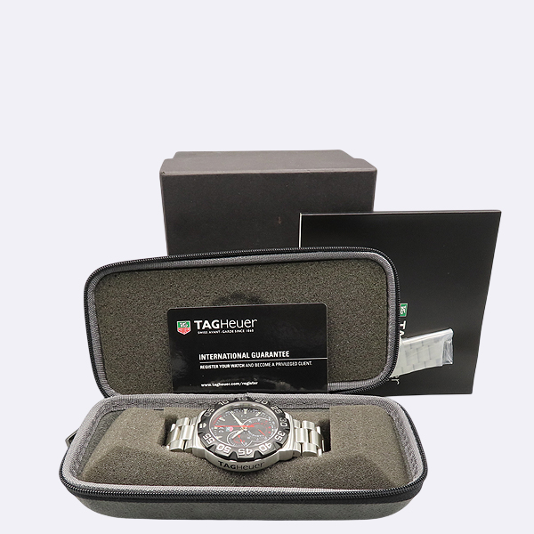 Tag Heuer(�±�ȣ�̾�) CAH1010.BA0860 FORMULA 1(���ķ� 1) ũ�γ�׷��� ���� ��ƿ ������ �ð� [��������] �̹���5 - ���̺��� �߰���ǰ