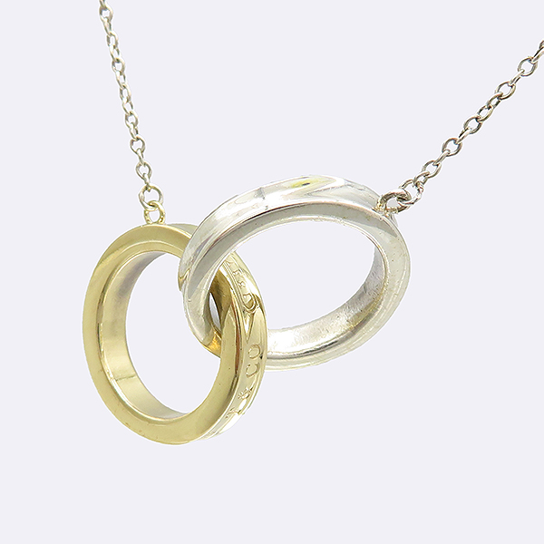Tiffany(Ƽ�Ĵ�) 1837�� 925 �ǹ� + 18K(750) ���ο� ��� ���Ͷ�ŷ ��Ŭ ���Ʈ 2�� ����� [��������] �̹���2 - ���̺��� �߰���ǰ
