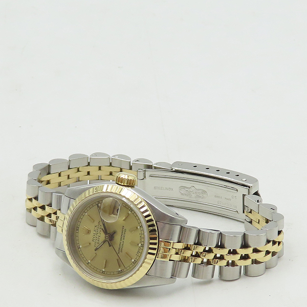 Rolex(�η���) 69173 DATEJUST ����Ʈ����Ʈ 26MM �����̾� �� �ε��� 18K �޺� ��ƿ ����� �극�̽��� ������ �ð� [�д�������] �̹���2 - ���̺��� �߰���ǰ