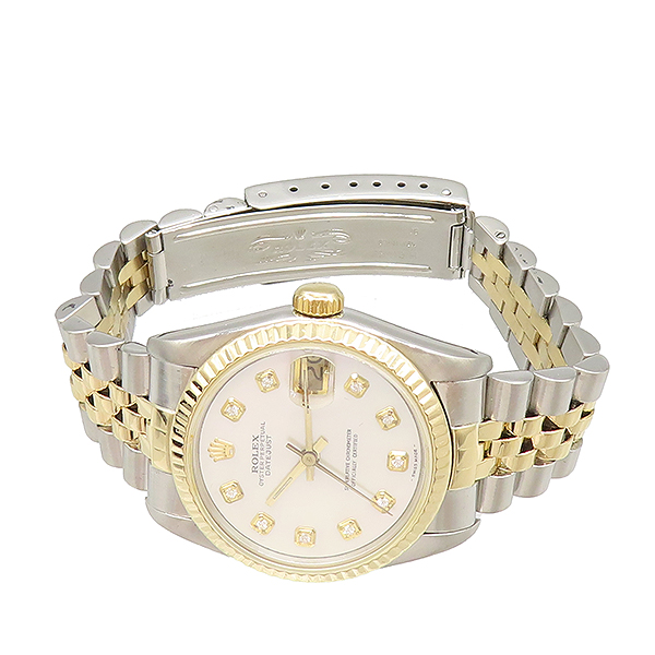 Rolex(�η���) 68273 18K ���� �޺� DATE JUST(��������Ʈ) 31MM ������ 10����Ʈ ���̾� �ڰ��� �������� �ð� [��������] �̹���2 - ���̺��� �߰���ǰ