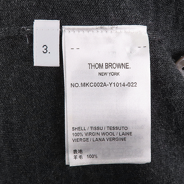 THOM BROWNE(�����) MKC002A 100% �� �׷��� �÷� ������ ����� - 3������ [��������] �̹���5 - ���̺��� �߰���ǰ
