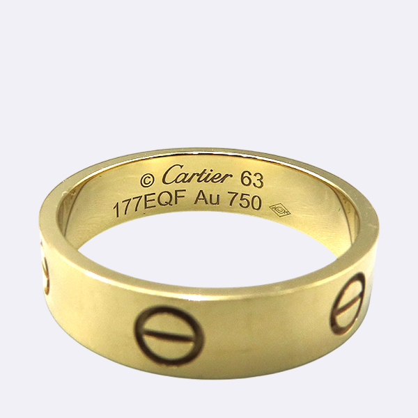 Cartier(��쿡) B4084663 AU750 18K ���ο� ��� LOVE RING ���긵 5.5MM ���� - 23ȣ [��������] �̹���3 - ���̺��� �߰���ǰ
