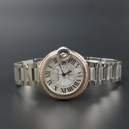 Cartier(��쿡) WE902080 �߷պ��� 18K ��ũ��� ���� ���̾Ƹ�� 33MM �����ƽ �����ð� [����ż�����] �̹���3 - ���̺��� �߰���ǰ