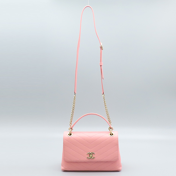 Chanel(����) A57147 ��ũ ī����Ų CC ����ΰ� ����� ž�ڵ� �÷� ��Ʈ�� + �����Ʈ�� 2-WAY [���̷Ե���] �̹���2 - ���̺��� �߰���ǰ