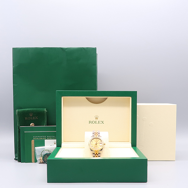 Rolex(�η���) 178273 18K �޺� ������ ���̾� �� �ε��� DATEJUST(����Ʈ ����Ʈ) 31MM ���� �������� �ð� [����������] �̹���5 - ���̺��� �߰���ǰ
