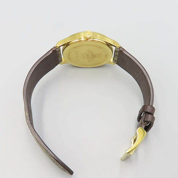 Gucci(����) YA1264068 G-Ÿ�Ӹ��� ���� ���� �ܹ� ��Ƽ�� GG ������ ĵ���� ���̾� ��� 38MM ���� ���� ���� �ð� [��ź�Ե���] �̹���4 - ���̺��� �߰���ǰ