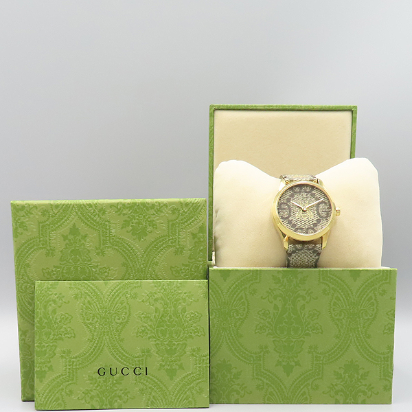 Gucci(����) YA1264068 G-Ÿ�Ӹ��� ���� ���� �ܹ� ��Ƽ�� GG ������ ĵ���� ���̾� ��� 38MM ���� ���� ���� �ð� [��ź�Ե���] �̹���6 - ���̺��� �߰���ǰ