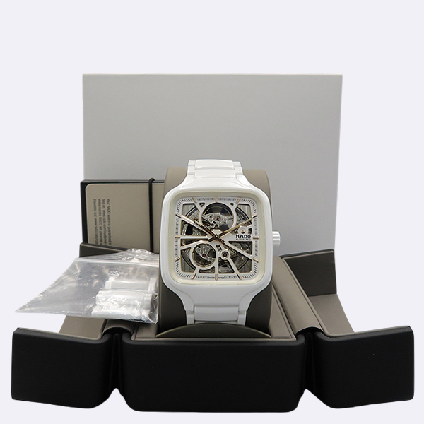 RADO(��) R27073012 ȭ��Ʈ Ʈ�� ������(TRUE SQUARE) ���� ��Ʈ �����ƽ ����� �������� �ð� 38MM [��������] �̹���6 - ���̺��� �߰���ǰ