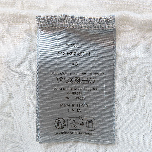 Dior(ũ����î���) 113J692A0614 ȭ��Ʈ ������ũ ���� ���� ���� Ƽ���� -XS [��������] �̹���6 - ���̺��� �߰���ǰ