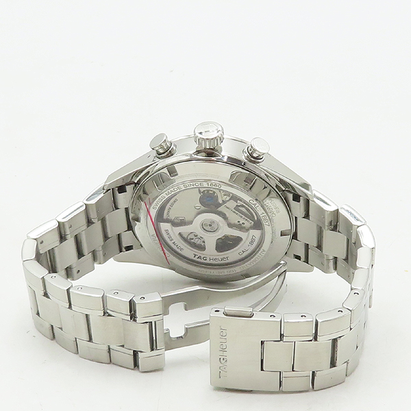 Tag Heuer(�±�ȣ�̾�) CAR2012.BA0796 CARRERA CALIBRE 1887 ���(ī����) 43MM ũ�γ�׷��� �ý���� ������ �����ƽ ��ƿ ��� �ð� [�д�������] �̹���3 - ���̺��� �߰���ǰ