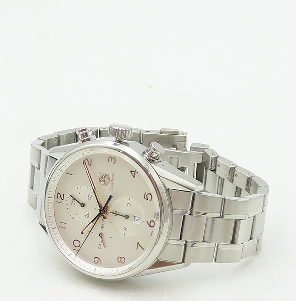 Tag Heuer(�±�ȣ�̾�) CAR2012.BA0796 CARRERA CALIBRE 1887 ���(ī����) 43MM ũ�γ�׷��� �ý���� ������ �����ƽ ��ƿ ��� �ð� [�д�������] �̹���2 - ���̺��� �߰���ǰ