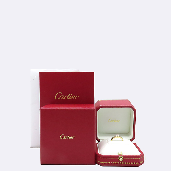 Cartier(��쿡) 18K Ʈ����Ƽ ��� VENDÔME LOUIS CARTIER SOLITAIRE �浼 ���� ��쿡 �ָ��׾� 1P ���̾� ���� 0.28CT D�÷� VVS1 ���� ���� - 10ȣ [�λ꼾�Һ���] �̹���4 - ���̺��� �߰���ǰ