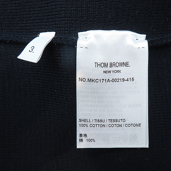 THOM BROWNE(�����) MKC171A ���� ��ư �缱 ���� ������ ����� - 3������ [��������] �̹���5 - ���̺��� �߰���ǰ
