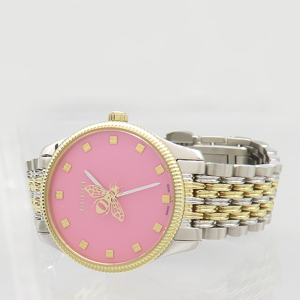 Gucci(����) YA1265030 G-TIMELESS(Ÿ�Ӹ���) ��ũ ���̾� BEE �ܹ� ��� ����  ������ �ð� [���̷Ե���] �̹���2 - ���̺��� �߰���ǰ